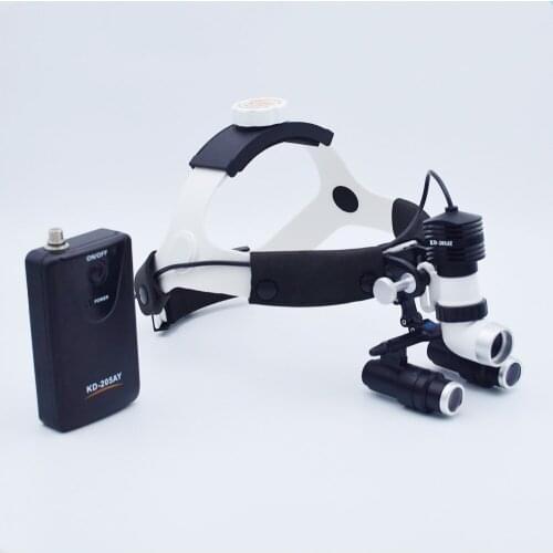 5W LED AC/DC Type Dental ENT Examination Surgery Integration Medical Head Light with Loupe