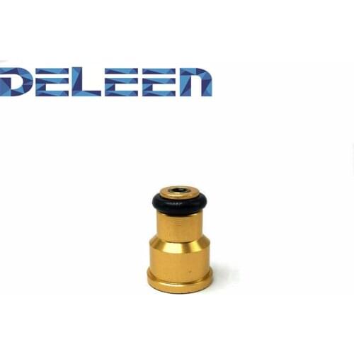 Deleen 1x High impedance Fuel Injector Adapter 2200cc 210lb Adapter Hats Filters Short NGI-2 EV14 48mm Part Car Accessories