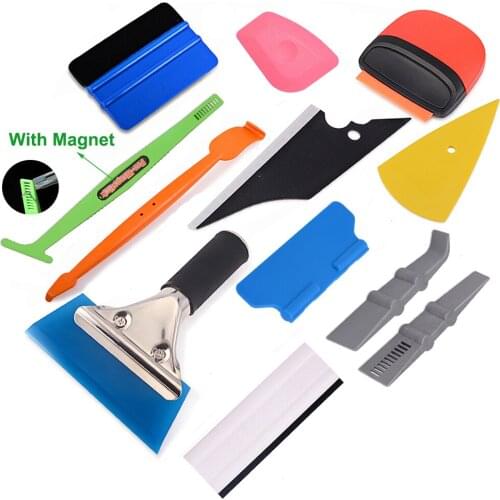 EHDIS Car Folie Film Magnetic Squeegee Tool Kit Vinyl Wrap Scraper Water Sticker Glue Remover Window Tinting Auto Accessories