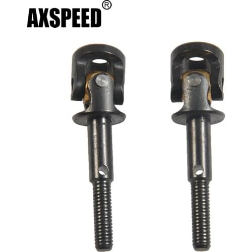 AXSPEED 1Set Metal Hard Steel XVD CVD Drive Shaft for D90 Yota Axle Trail Finder 2 1/10 RC Crawler Car Parts