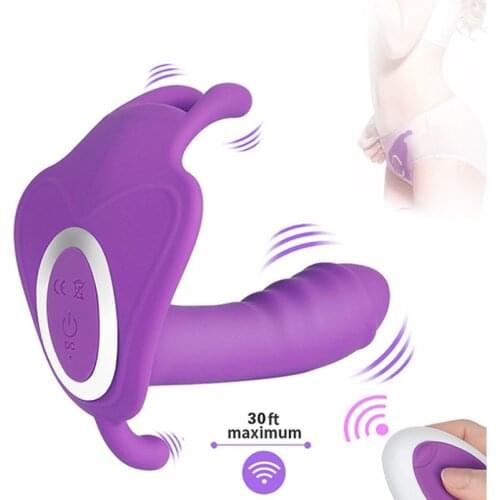 Butterfly Wearable Vibrator Adult Toy Couple Sex G-spot Clitoris Stimulator Vaginal Egg Sex Toys for Female Sex Products
