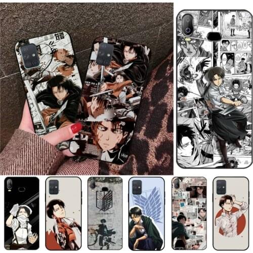 Anime Attack On Titan Levi Ackerman Phone Case For Samsung Galaxy A21S A01 A11 A31 A81 A10 A20E A30 A40 A50 A70 A80 A71 A51