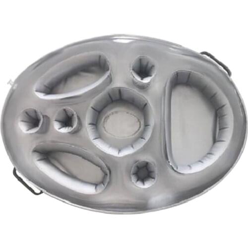 Summer Party Bucket Cup Holder Inflatable Pool Float Beer Drink Cooler Table Bar Tray Portable Beach Swimming Ring Accessories