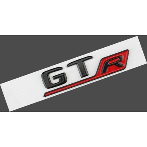 For GT R Car Emblem Logo Lettering Sticker 3D Trunk Mat Black GTR