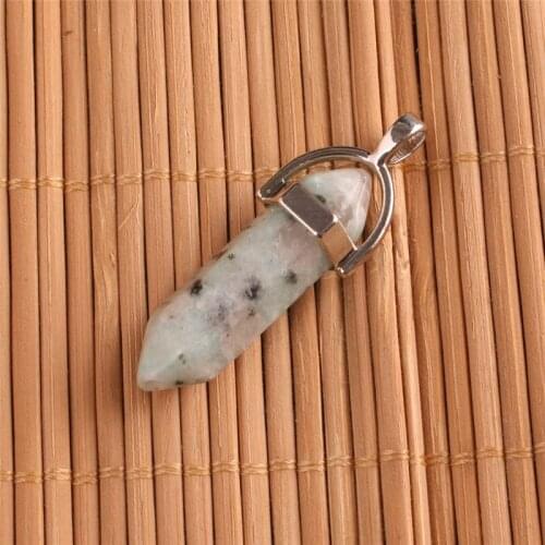 Druzy Trendy fashion jewelry Natural Stone necklace shan blue deep stone Anyolite mauve GoldenSandStone balmatin opal kolye