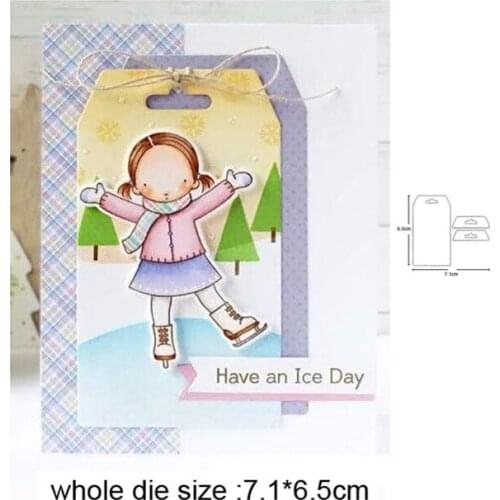 Label tag frame metal cutting Dies Scrapbooking Steel Craft Die Cuts paper art emboss Card making Stencil