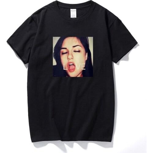 Harajuku T Shirts New Sasha Gray Love Printed T-Shirt Summer Fashion Streetwear T Shirt for Man Women 100% Cotton Tee