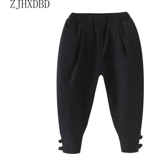 2020 Retail Spring Autumn Cotton Kids Pants Boys Girls Casual Pants 9 Colors Kids Sports Trousers Harem Pants Hot Sale Clothes