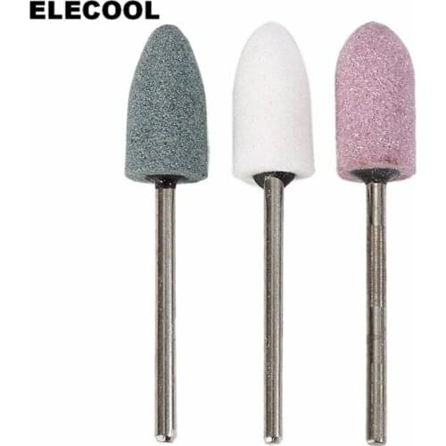 1Pc Shank 2.34mm circular cone Grinding Head Native Silicon carbide Carborundum Polishing Grinding Head Wheel Tool