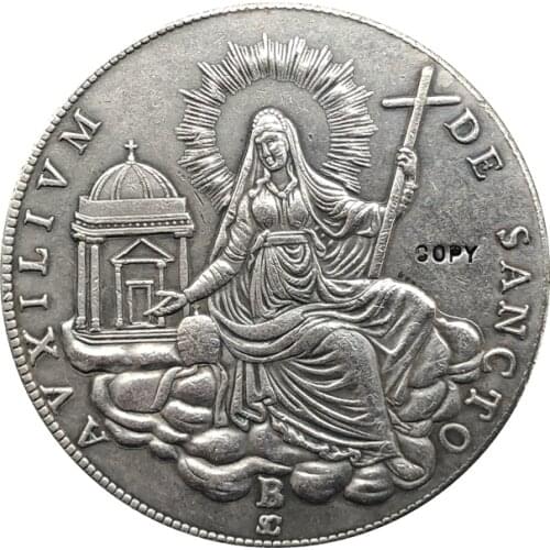 Italy 1829 1 Scudo copy coins 41MM