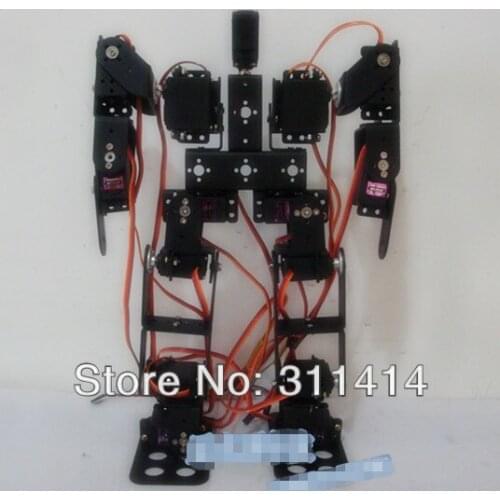 1set 15DOF Biped Robot Educational Robot Mount Kit 15 Degrees Of Freedom Humanoid / Humanoids feet Walking Servo Bracket Kit