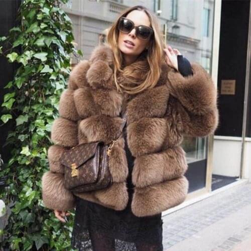 MAOMAO FUR M Fur Coats With Collar