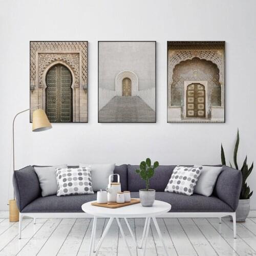 Portal Door Canvas Wall Art Nordic Paintings Mysterious Style Decorative Poster Wall Prints Home Decor For Living Room