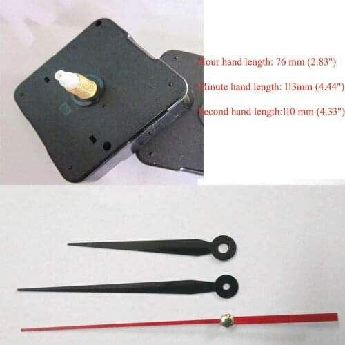 Wholesale 10set New Quartz Clock Movement for Clock Mechanism Repair DIY clock parts accessories shaft 16.5mm JX064