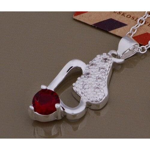 Wholesale Wedding gift Nice 925 silver Fashion jewelry chains necklace pendant WN-849