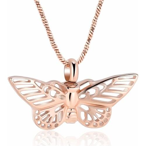 Memorial Ashes Keepsake Cremation Lockets for Ashes Butterfly Ashes Jewelry Pet Memorial Ash Keepsake Urn Pendant Necklace