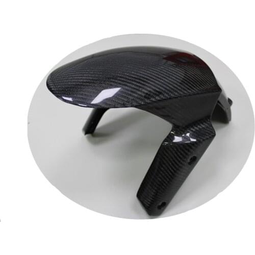 Front Mudguard Fender Hugger For Kawasaki ZX-10R 2008 2009 2010 ZX10R 08 09 10 Real Carbon Fiber
