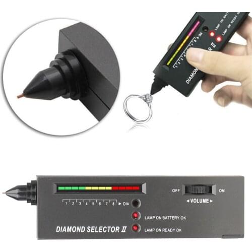Portable Diamond Tester Selector Illuminated Jewelry Gemstone Testing Tool Kit