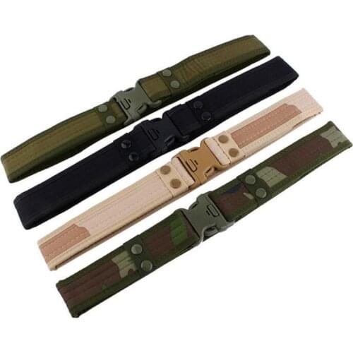 Mens Tactical Belt Military Nylon Belt Outdoor Multifunctional Training Belt High Quality Camouflage Waist Strap Accessories