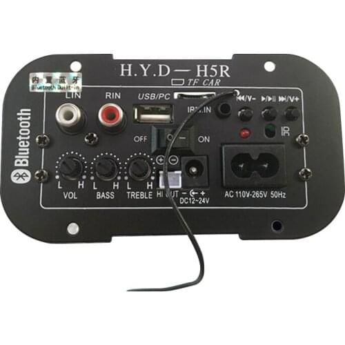 SOTAMIA Subwoofer Amplifier Audio Board 20-120W Car Bluetooth Power Amplifiers 12V 24V 220V With FM Radio DIY 5-8inch Speakers