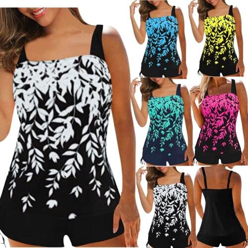 One piece swimsuit women Floral Print Swimwear Womens Plus Size One-Piece Swimsuit Female Halter Bather Bathing Suit Swim Beach
