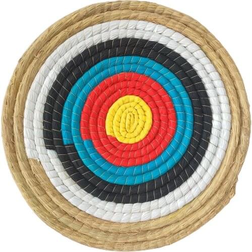 Straw Target Solid Round Archery Target Bow Arrows Shooting Aiming Practice Target Grass Traditional 45*45CM Shooting Tool