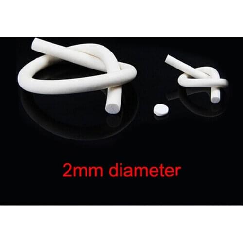 2mm diameter white o type silicone rubber foam sealing strip weatherstrip
