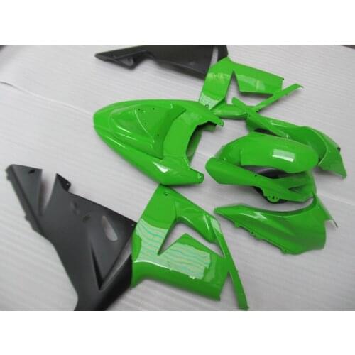 High quality ABS plastic Fairing kits for Kawasaki ZX10R 2004 2005 Ninja ZX-10R 04 05 green matte black fairings set BB34
