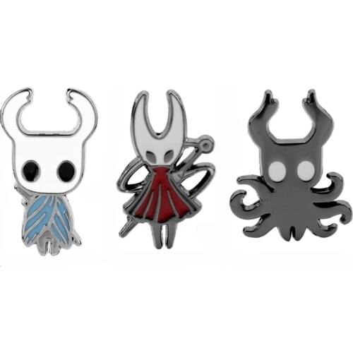 Hot Game Hollow Knight Enamel Pin Wanderer Lapel Hornet Cosplay Badge Metal Brooch Pin Backpack Bags Jewelry For Men Women Gifts