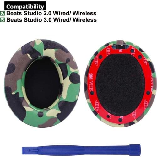 1Pair Replacement Ear Pads Cushions Kit Memory Foam Earpads Cover for Beats Studio 2.0 3.0 Wired Wireless B0500 B0501 Headphones