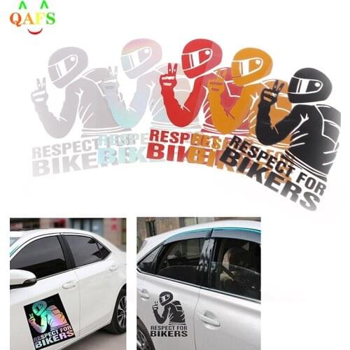 Respect For Bikers Sticker Car Vinyl Decal Funny Motorcycle Waterproof