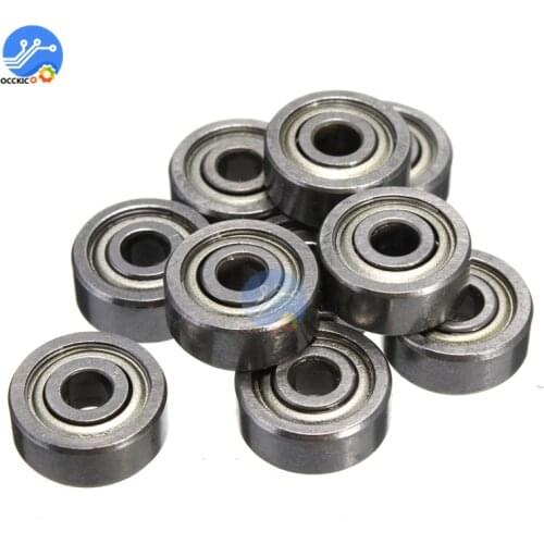 10PCS 623ZZ 3x10x4mm Bearing Miniature Ball Shielded Radial Bearings Silver