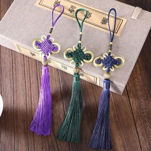 10Pc Handwoven Chinese Knot Pendant Tassel Door Handle Accessories Lucky Hanging Decor for Car Home Curtains Home Decor