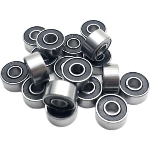 10PC Chrome Steel MR84 22RS MR84ZZ 4x8x3mm Mini Ball Bearing