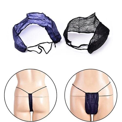 10Pcs/pack Non Woven Briefs Underpants Travel Disposable G-string Panties Underwear T-back Saloon Spa Underwear Panties Intimate