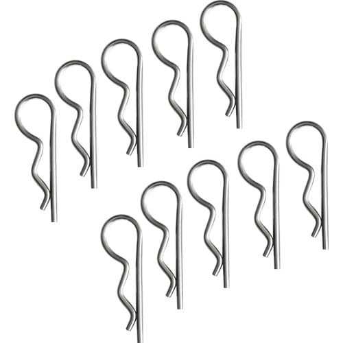 20pcs/Pack Stainless R Retaining Clips Cotter Pins Spring Clips 22mm / 42mm
