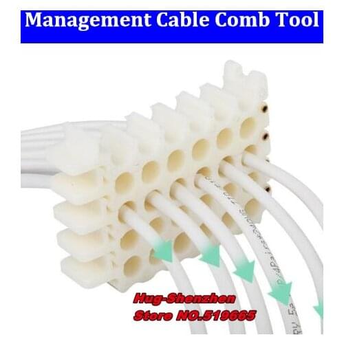 25/30/42/64/72 hole Module network cable management comb room finishing beam combing machine Cat5/ Cat6 wire cable organizer row