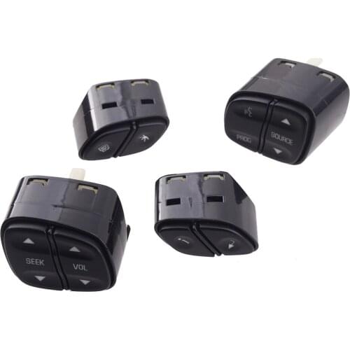 4pcs 1999442 21997739 Car Steering Wheel Radio Volume Control Switch Push Buttons Fit For Chevrolet Avalanche Silverado Tahoe