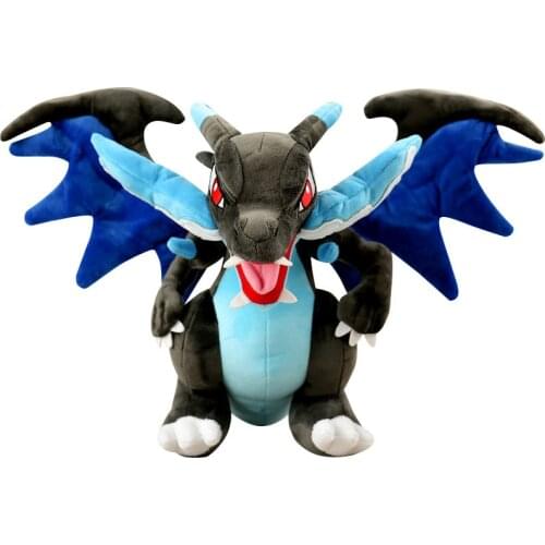 5pcs/lot 30cm TAKARA TOMY Pokemon Charizard X Plush Toys Doll Mega Charizard X Plush Soft Stuffed Animals Toys for Kids Gifts