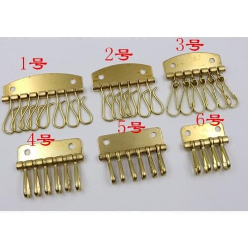 5pcs/lot copper row DIY craft leather key row key line