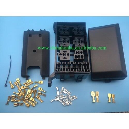 Car Fuse Box DC 12V 20A 6 Relay Block 5 Road For Nacelle Car Insurance Holder Automobile Durable