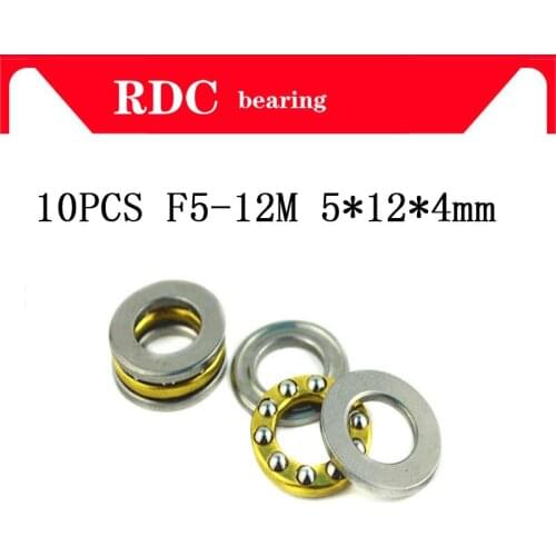 Free Shipping 10pcs F5-12M Axial Ball Thrust Bearing high quality BA5 AKL5 5mm x 12mm x 4mm 5x12x4 mm factory outlet