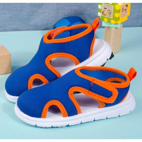 Children Sandals Boys Girls Beach Shoes Soft Lightweight Non-Slip Closed-Toe Outdoor Kids Toddler Sandasl for Baby Shoes Summer