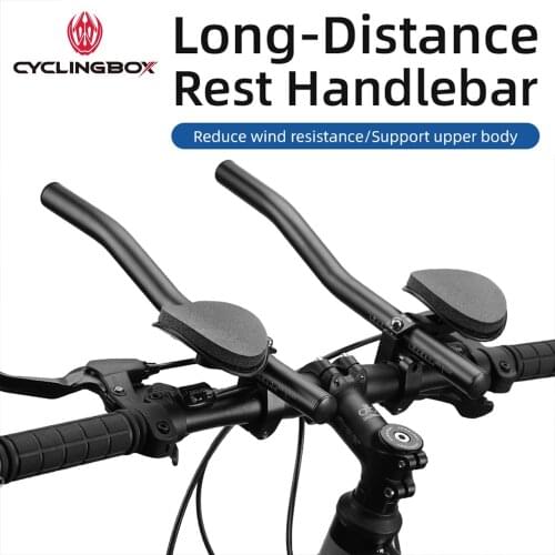 CyclingBOX Bicycle Rest Bar Sponge Mat, Adjustable Bike Lightweight Relax MTB Road Handrail Long Distance Rest Bar For Bicycle