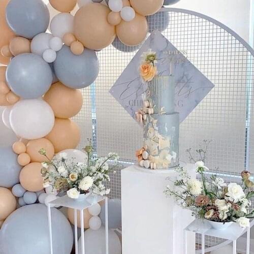 Best selling retro color latex balloon chain combination set birthday party wedding decoration supplies Morandi color