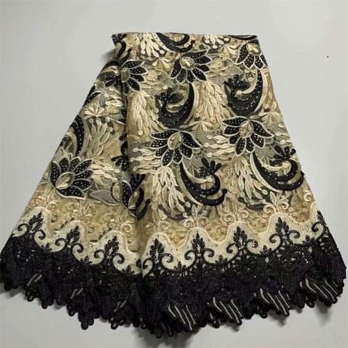 Nigerian Lace Fabric 2021 High Quality Lace Fabric Wedding Embroidered Lace African French Lace Fabric For Party Dress df13-40