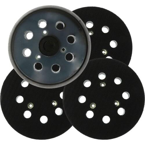 4 Pack 5Inch 8 Holes Sanding Pad Sander Backing Pads Hook & Loop For Ridgid Makita Polishing Grinding