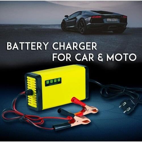 Mini Portable 12V 2A Car Battery Charger Adapter Power Supply Motorcycle Auto Smart Battery Charger LED Display US EU PLUG