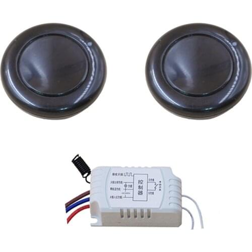 New AC220V 1CH Radio Controller RF Wireless Relay Remote Control Switch 315 MHZ 433 MHZ 2 pcsTransmitter Round +1 pcs Receiver