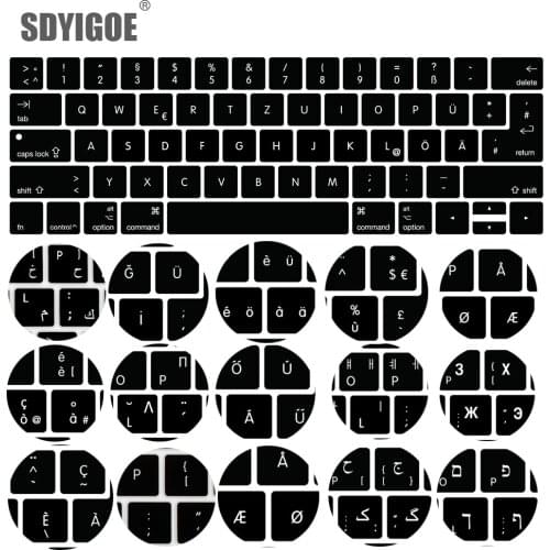 Universal US and EU Key Silicon Keyboard Cover For MacBook pro with touch bar 13"15 inch Protective film A1706 A1707 A2159 A1990
